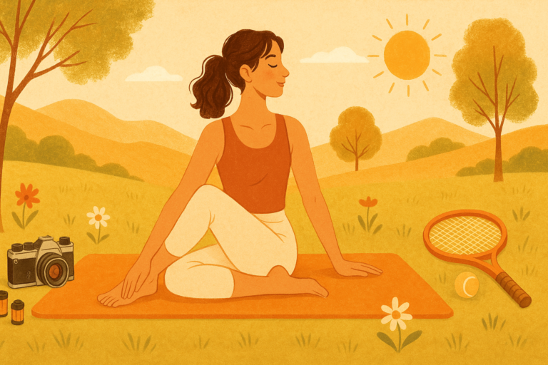Woman doing outdoor activities